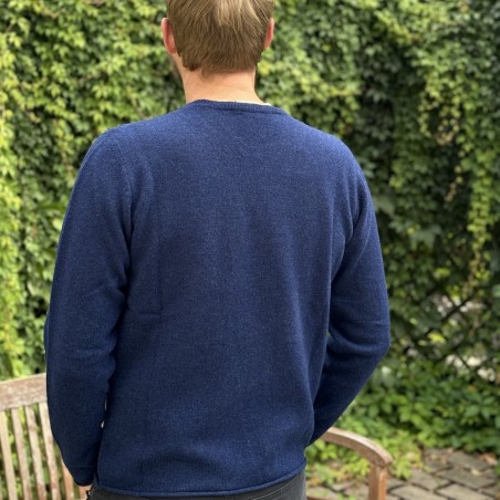 Schottischer Shetland Lambswool Pullover Corry Men von ERIBÉ Knitwear.