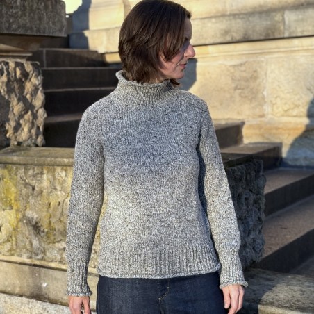 Irischer Donegal Pullover mit Turtleneck von Fisherman out of Ireland